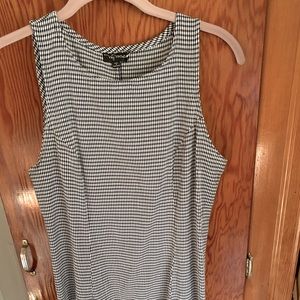 Navy & white maxi dress